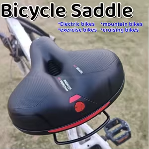Commuting By Bike - 편안하고 넓고 두꺼운 산악자전거 시트, 인체공학적