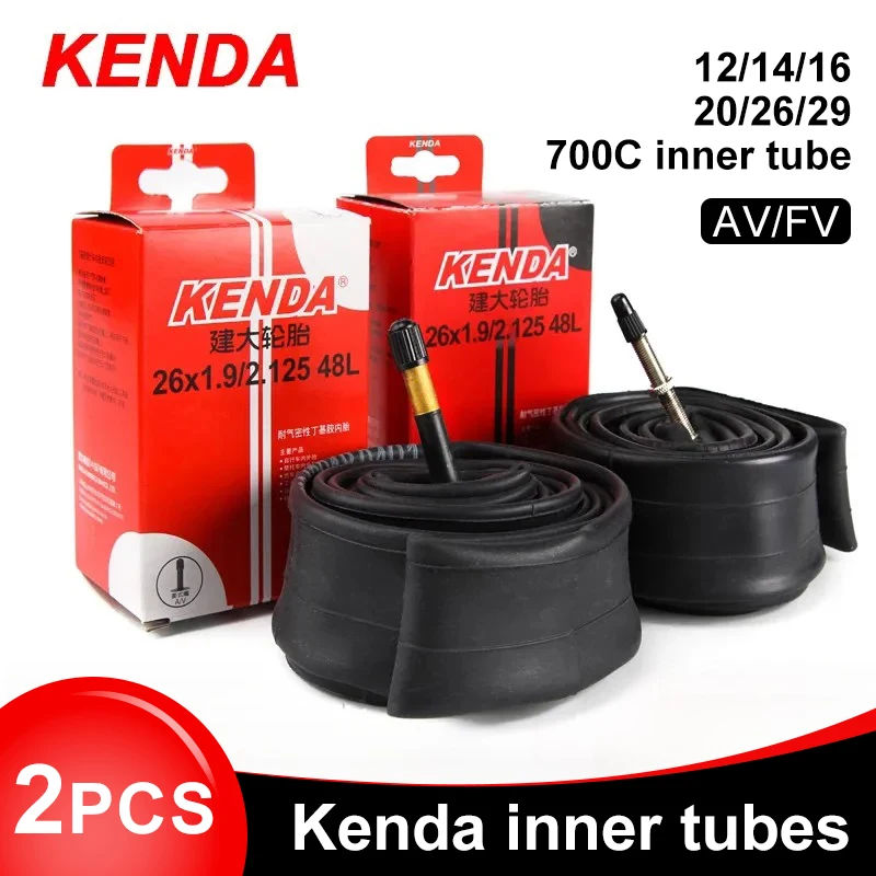 Inner Tube 700C - 2PCS KENDA 자전거 내부 튜브 20/26/27.5/29/700c/23C