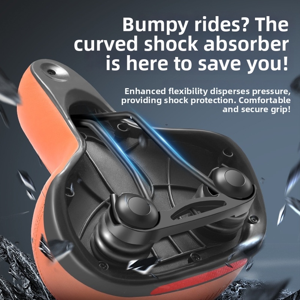 넓고 두꺼운 지지력 있는 폼 자전거 안장, 충격 흡수  - Commuting By Bike 리뷰 및 가격