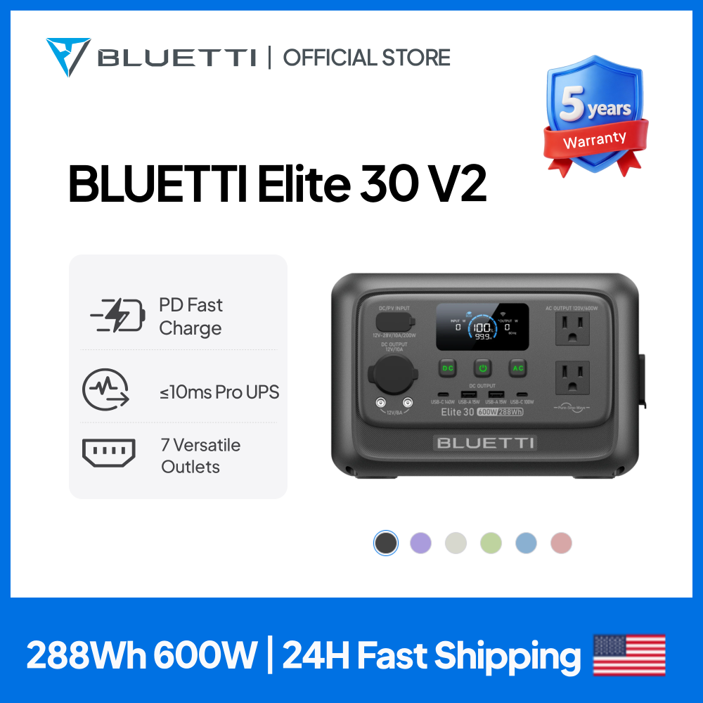 【리뉴얼】BLUETTI Elite 30 V2 휴대용 발 - Usb Charger Dynamo 리뷰 및 가격
