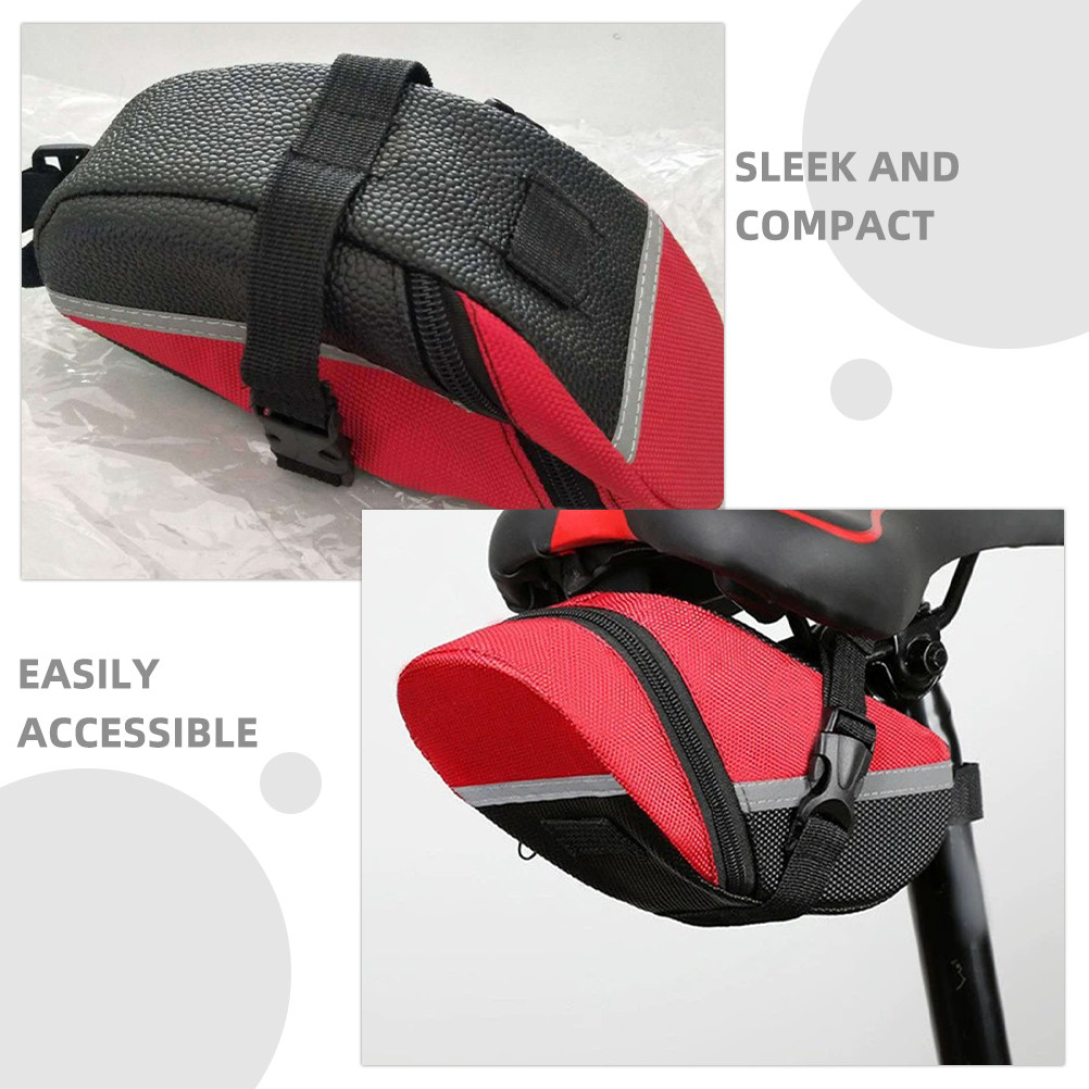 빨간색 방수 자전거 안장 가방, 산악 자전거 시트 아래 - Saddle Bag Under Seat 리뷰 및 가격