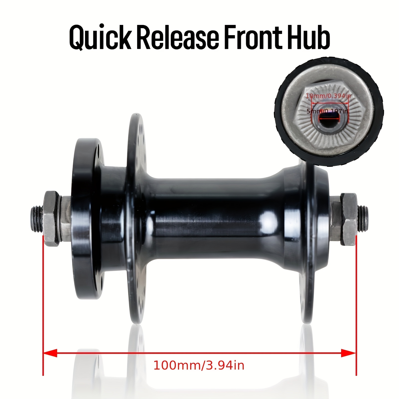 전기 자전거 퀵 릴리스 프론트 허브 36홀 100mm  - Dynamo Hub Front 리뷰 및 가격